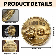 Load image into Gallery viewer, Custom 3D Gold Effect Commemorative Coin for Son Gift
