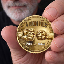 Load image into Gallery viewer, Custom 3D Gold Effect Commemorative Coin for Son Gift
