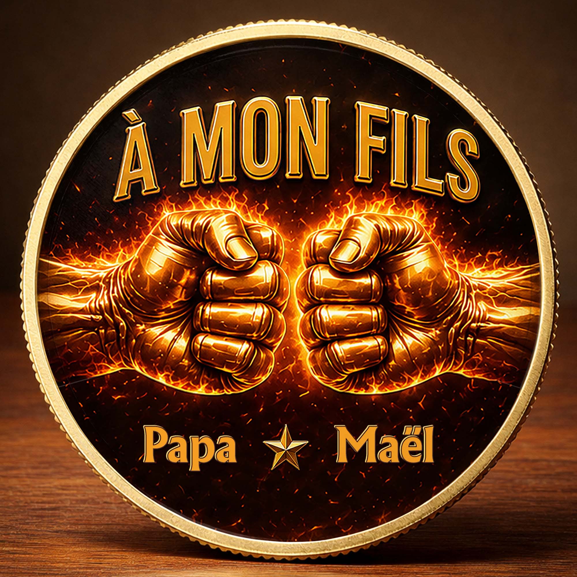 Personalized Commemorative Coin Custom Name Gift for Son