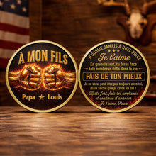 Load image into Gallery viewer, Personalized Commemorative Coin Custom Name Gift for Son

