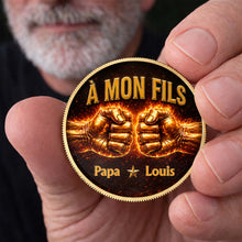 Load image into Gallery viewer, Personalized Commemorative Coin Custom Name Gift for Son
