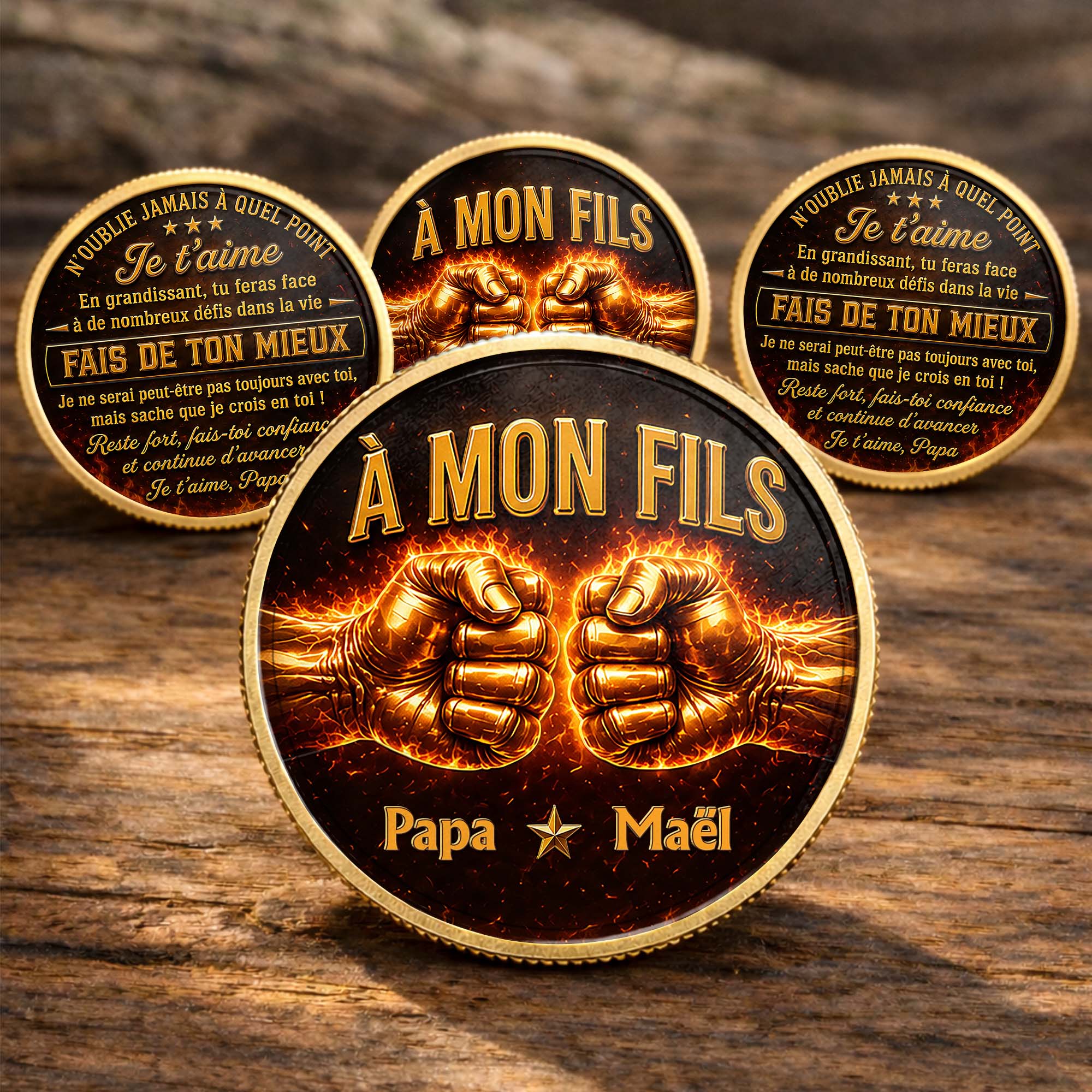 Personalized Commemorative Coin Custom Name Gift for Son