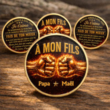 Load image into Gallery viewer, Personalized Commemorative Coin Custom Name Gift for Son
