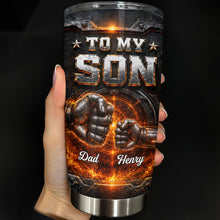Load image into Gallery viewer, Personalized 20oz Stainless Steel Tumbler for Son Love Note Gift

