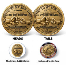 Load image into Gallery viewer, Personalized Commemorative Coin for Son Custom Photo Gift

