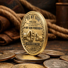 Load image into Gallery viewer, Personalized Commemorative Coin for Son Custom Photo Gift
