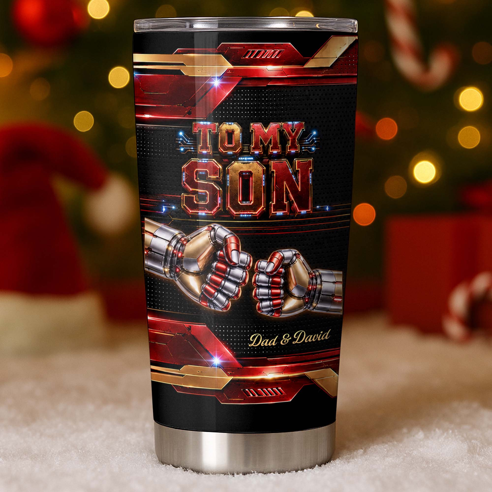 Personalized 20oz Stainless Steel Tumbler Gift for Son