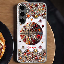 Load image into Gallery viewer, Personalized Clear Basketball Phone Case Custom Name Gift
