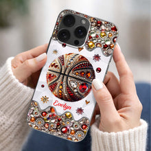 Load image into Gallery viewer, Personalized Clear Basketball Phone Case Custom Name Gift
