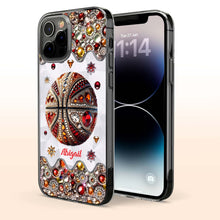 Load image into Gallery viewer, Personalized Clear Basketball Phone Case Custom Name Gift
