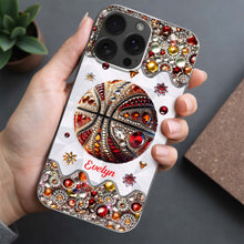 Load image into Gallery viewer, Personalized Clear Basketball Phone Case Custom Name Gift
