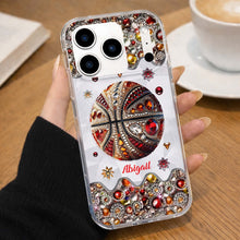 Load image into Gallery viewer, Personalized Clear Basketball Phone Case Custom Name Gift
