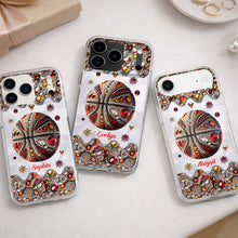 Load image into Gallery viewer, Personalized Clear Basketball Phone Case Custom Name Gift
