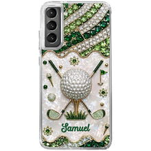 Load image into Gallery viewer, Personalized Clear Phone Case for Golf Lovers Custom Name Gift
