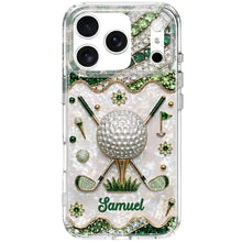 Load image into Gallery viewer, Personalized Clear Phone Case for Golf Lovers Custom Name Gift
