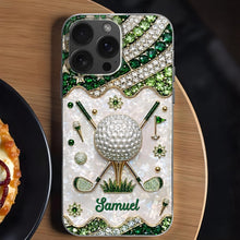 Load image into Gallery viewer, Personalized Clear Phone Case for Golf Lovers Custom Name Gift
