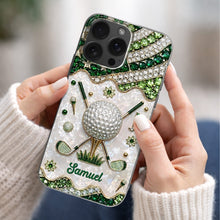Load image into Gallery viewer, Personalized Clear Phone Case for Golf Lovers Custom Name Gift
