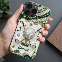 Load image into Gallery viewer, Personalized Clear Phone Case for Golf Lovers Custom Name Gift

