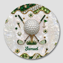 Load image into Gallery viewer, Personalized Golf Coaster Custom Name Ceramic Gift for Dad
