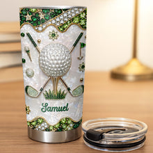 Load image into Gallery viewer, Personalized Stainless Steel Tumbler for Golf Lovers Custom Name 20oz Gift
