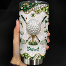 Load image into Gallery viewer, Personalized Stainless Steel Tumbler for Golf Lovers Custom Name 20oz Gift
