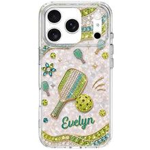 Load image into Gallery viewer, Personalized Clear Phone Case for Pickleball Lovers - Custom Name Gift
