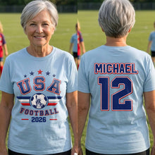 Load image into Gallery viewer, Personalized Soccer Ball Custom Jersey T-Shirt Gift for Him
