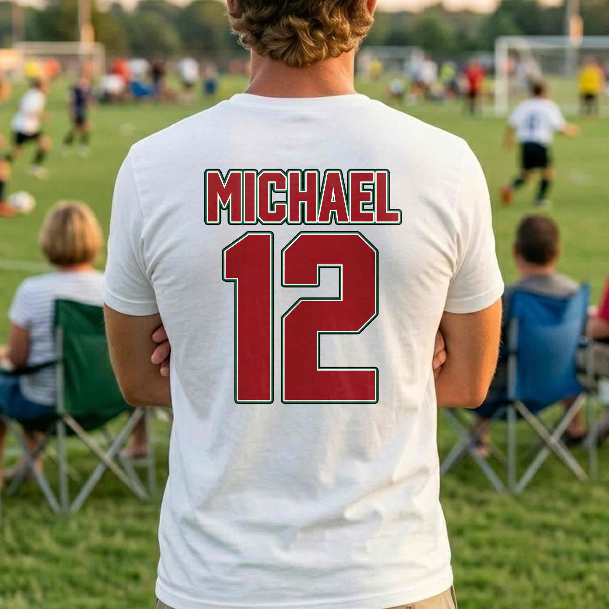 Personalized Portugal Football T-Shirt Custom Name & Number Gift