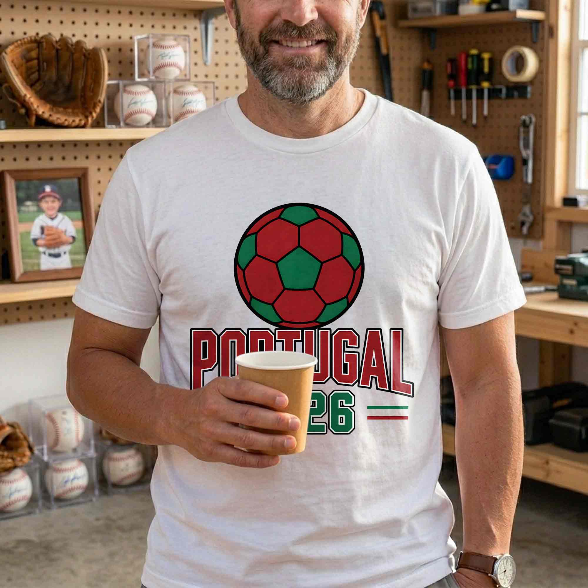 Personalized Portugal Football T-Shirt Custom Name & Number Gift