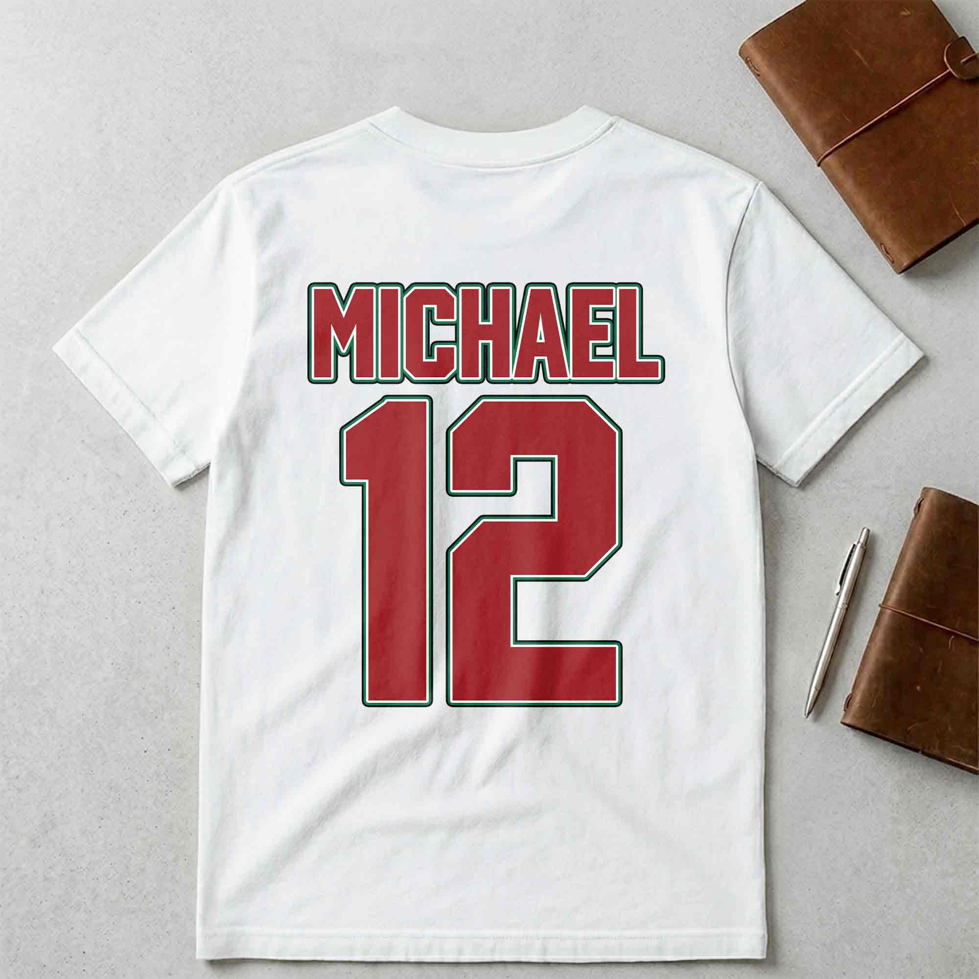 Personalized Portugal Football T-Shirt Custom Name & Number Gift