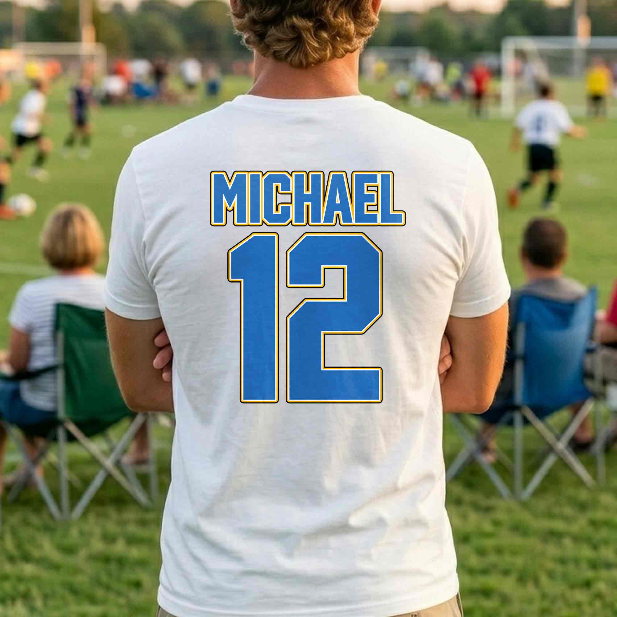 Personalized Argentina Soccer T-Shirt Custom Name Gift for Fans