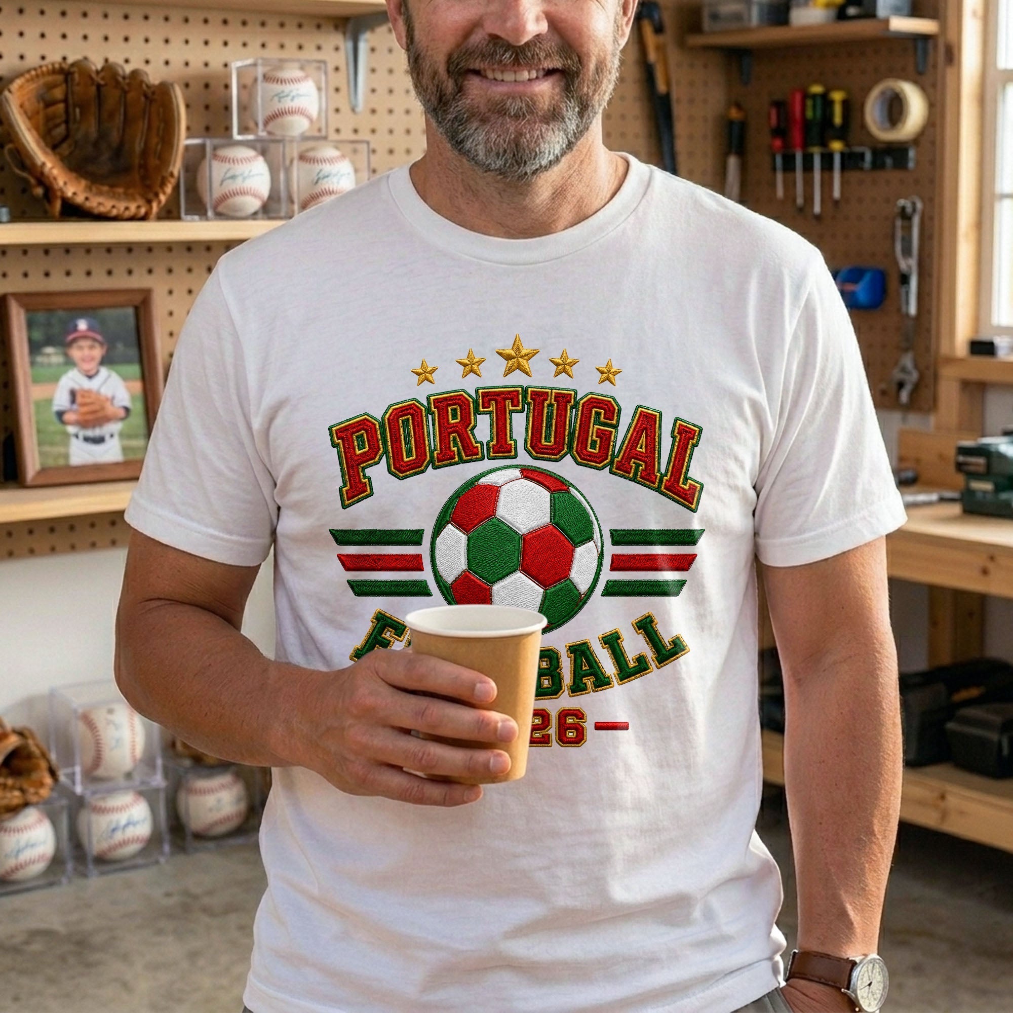 Personalized Soccer T-Shirt Custom Name & Number Gift for Dad