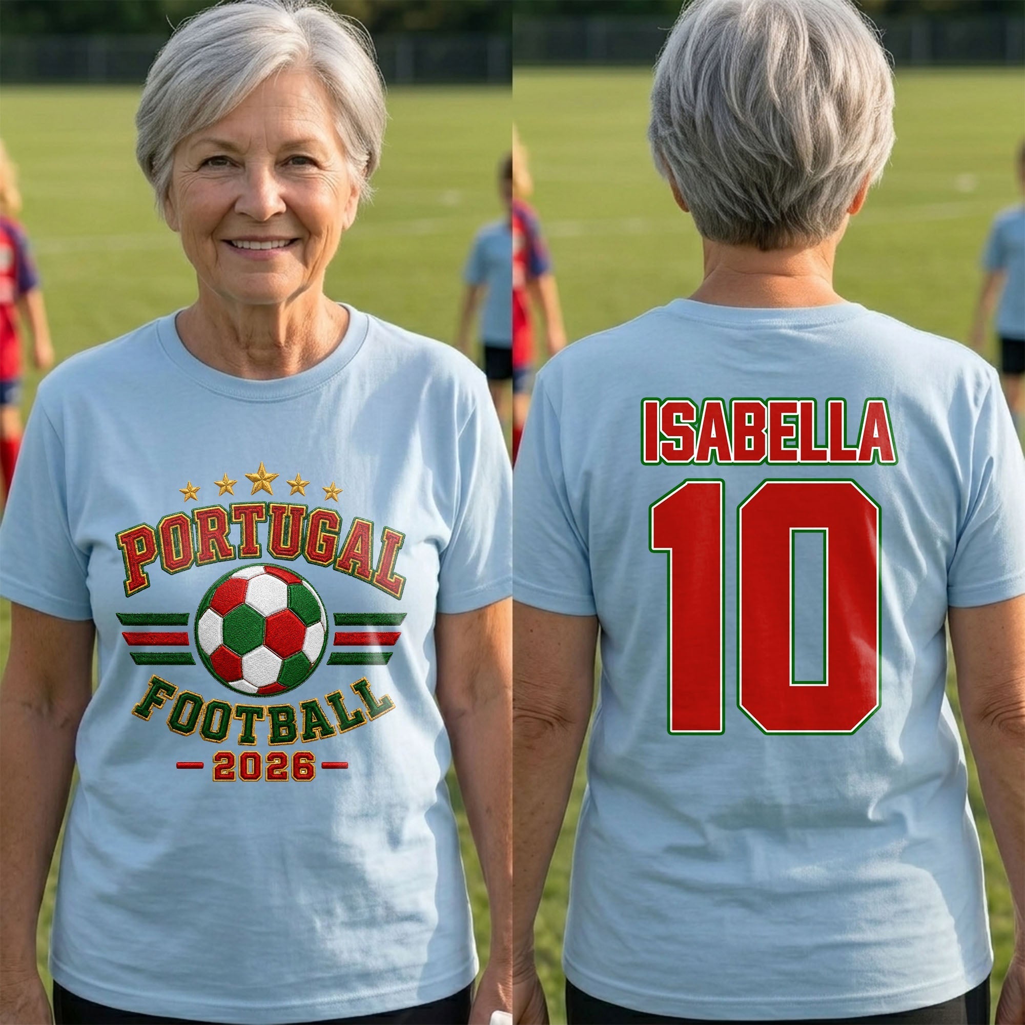 Personalized Soccer T-Shirt Custom Name & Number Gift for Dad