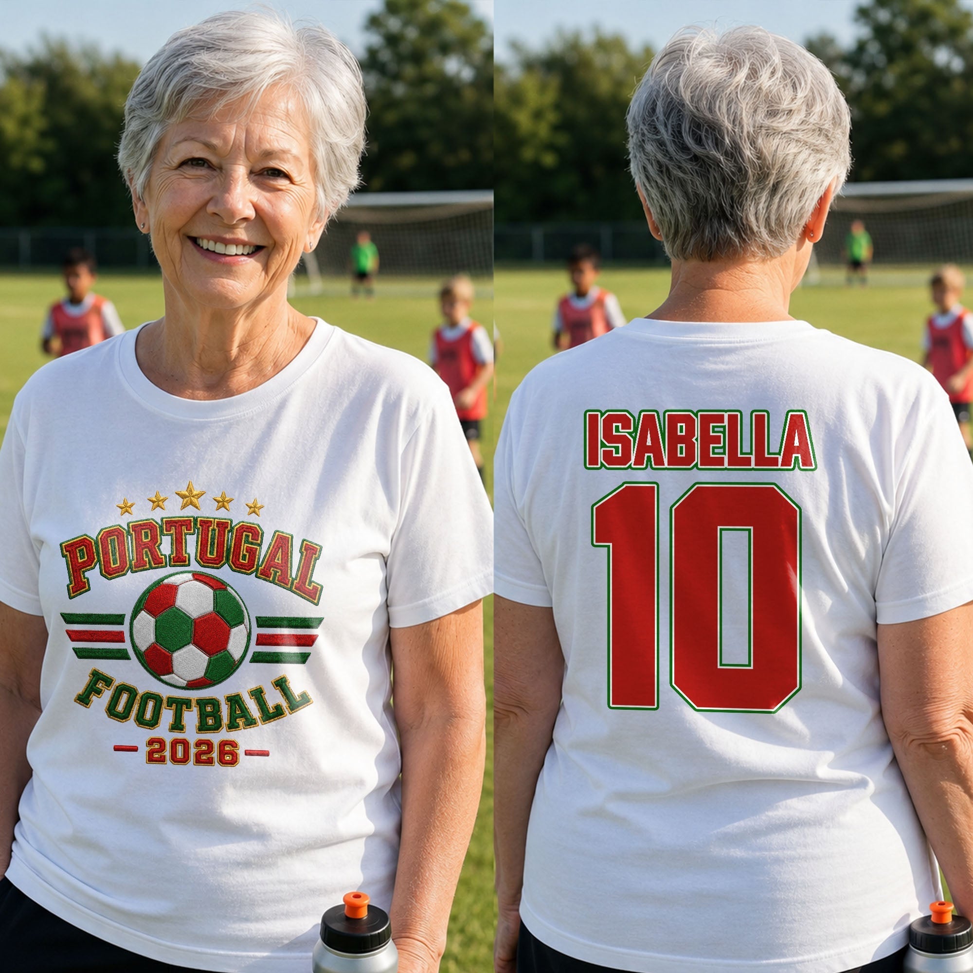 Personalized Soccer T-Shirt Custom Name & Number Gift for Dad