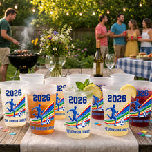 Load image into Gallery viewer, Personalized Frosted Cups Custom Family Soccer Season Gift
