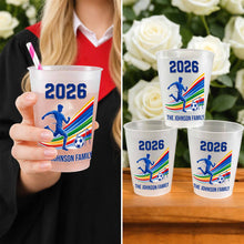 Load image into Gallery viewer, Personalized Frosted Cups Custom Family Soccer Season Gift
