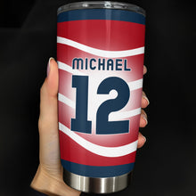 Load image into Gallery viewer, Personalized 20oz Stainless Steel Tumbler Custom Jersey Design Gift for Sports Lovers
