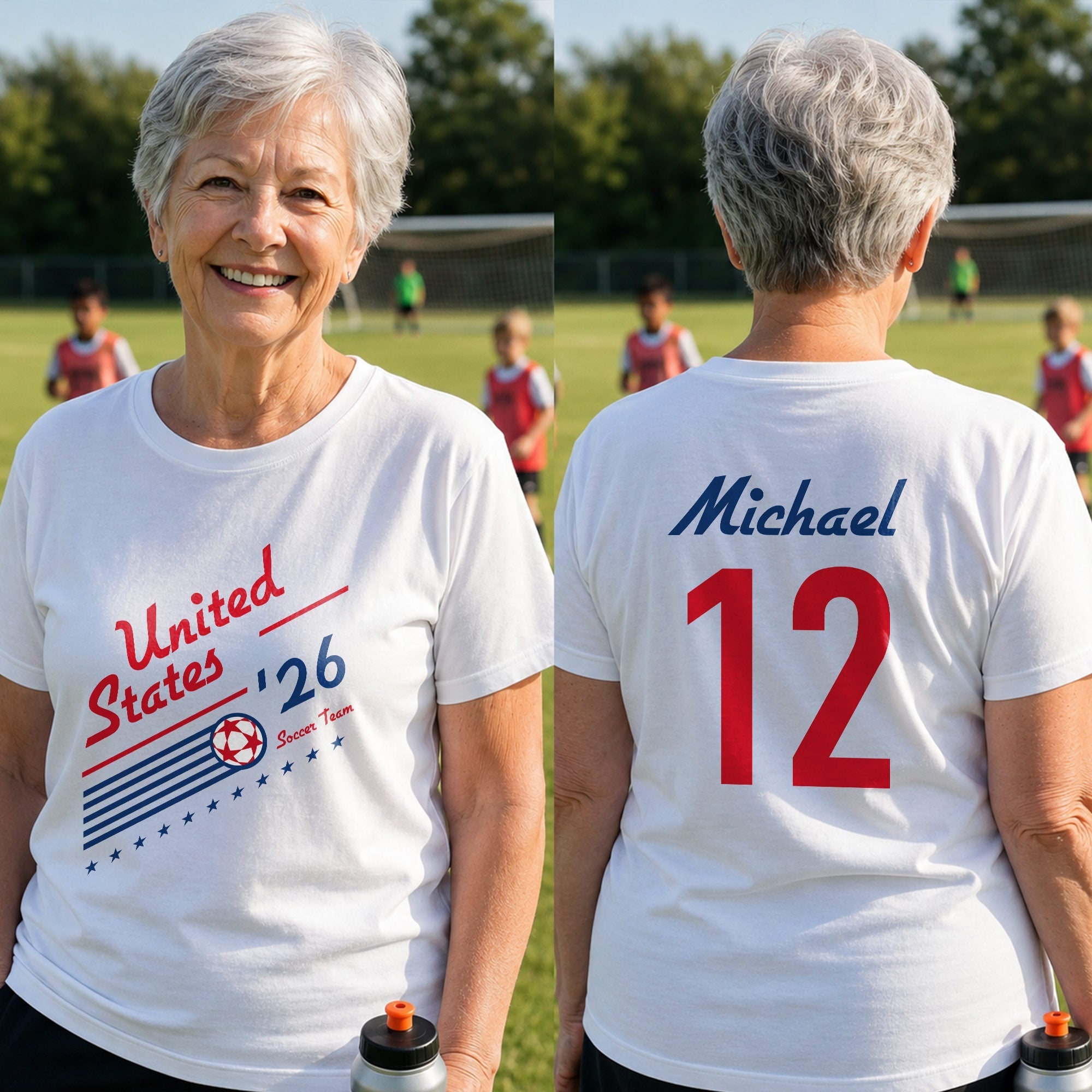 Personalized US Soccer Team T-Shirt Custom Sports Apparel Gift