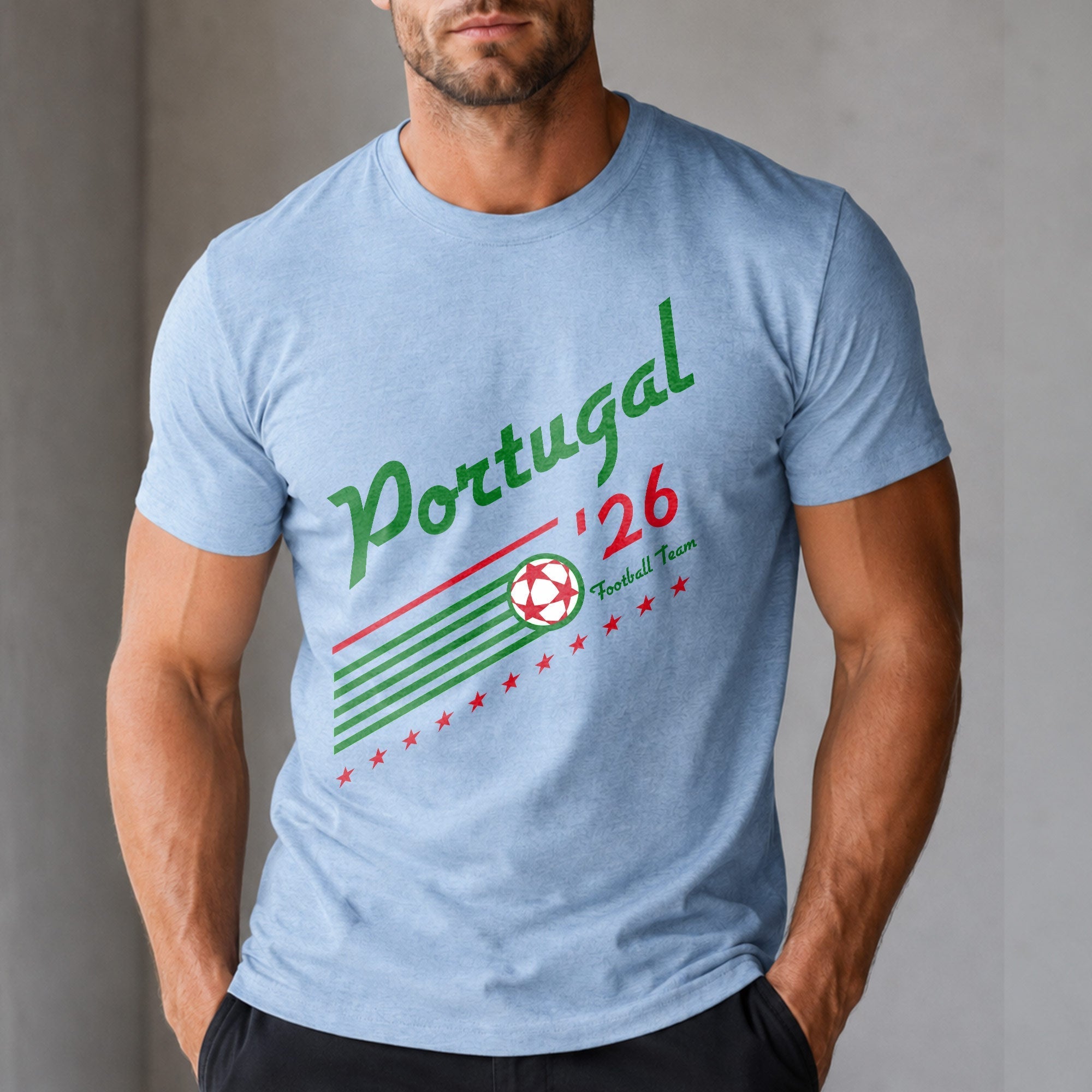 Personalized Portugal Football Team T-Shirt Custom Name Gift
