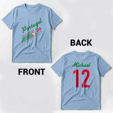 Load image into Gallery viewer, Personalized Portugal Football Team T-Shirt Custom Name Gift
