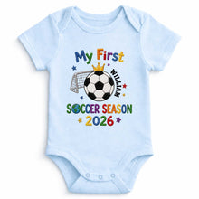 Load image into Gallery viewer, Personalized Baby Onesie Custom Name for Little Athletes Soccer Gift
