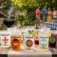 Load image into Gallery viewer, Personalized Frosted Soccer Cups Custom Name Gift for Family
