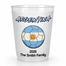Load image into Gallery viewer, Personalized Frosted Soccer Cups Custom Name Gift for Family
