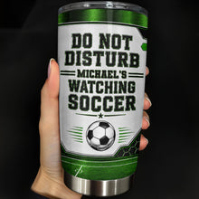 Load image into Gallery viewer, Personalized Soccer Insulated Tumbler Custom Name Gift for Dad
