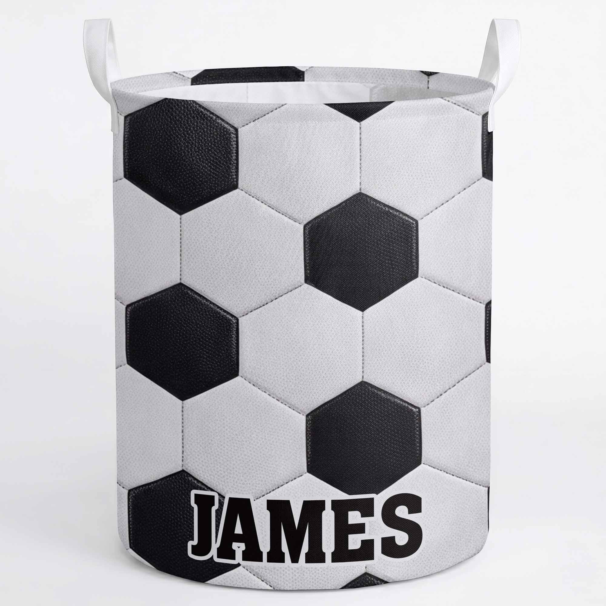 Personalized Fabric Organizer Basket Custom Name Sports Gift