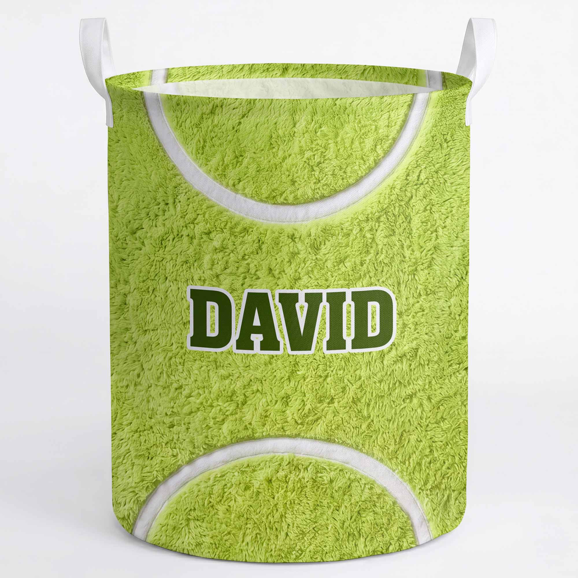 Personalized Fabric Organizer Basket Custom Name Sports Gift