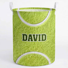 Load image into Gallery viewer, Personalized Fabric Organizer Basket Custom Name Sports Gift
