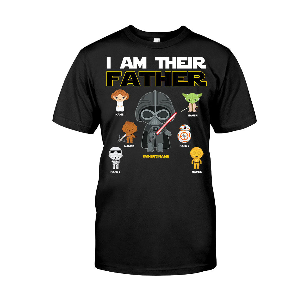 Personalized I Am Their Father T-Shirt & Hoodie Gift for Dad, Custom Name, Father's Day