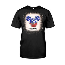 Load image into Gallery viewer, Personalized Stars And Stripes Mouse Ears T-Shirt &amp; Hoodie for Independence Day
