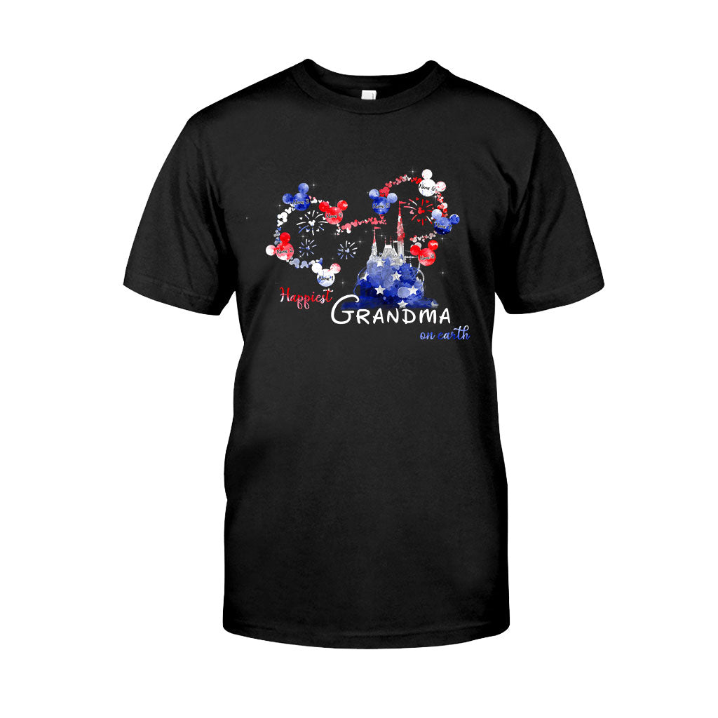 Personalized Happiest Grandma Independence Day T-shirt & Hoodie Gift